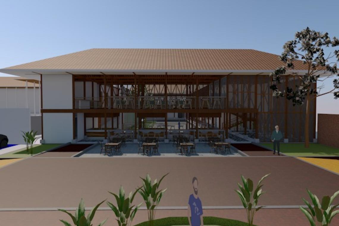 Render recinto gastronomico y artesanal en Santa rosa de cabal.